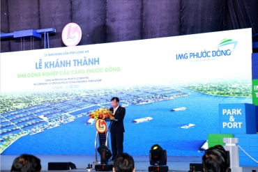 Bài phát biểu của Chủ tịch HĐQT - Lê Tự Minh tại Lễ Khánh Thành KCN Cầu Cảng IMG Phước Đông EN