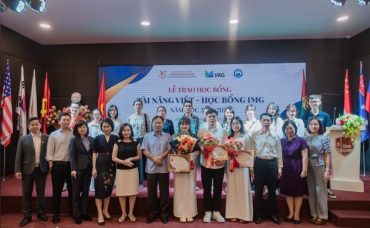 BUỔI LỄ TRAO HỌC BỔNG TÀI NĂNG VIỆT – HỌC BỔNG IMG TẠI TRƯỜNG ĐẠI HỌC QUỐC GIA