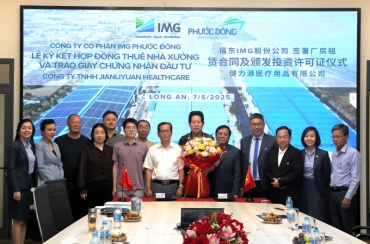 Lễ Ký Kết Hợp Đồng Thuê Nhà Xưởng Với Jianliyuan Healthcare Tại KCN Cầu Cảng Phước Đông EN