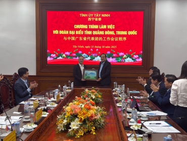 Tay Ninh and Guangdong Strengthen Cooperation in Trade, Investment, and Economic Zone Development