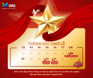 THÔNG BÁO LỊCH NGHỈ LỄ GIỖ TỔ HÙNG VƯƠNG & 30/4 – 1/5 NĂM 2026