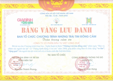 bang vang luu danh trai tim dong cam