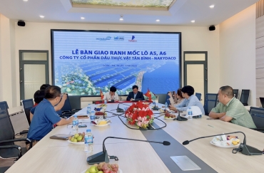 boundary handover ceremony of lot a5 a6   tan binh vegetable oil joint stock company  nakydaco