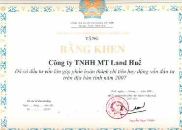 cong ty tnhh mt land hue 2008