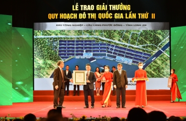 phuoc dong port industrial park won the   8221 2nd urban planning award  8221