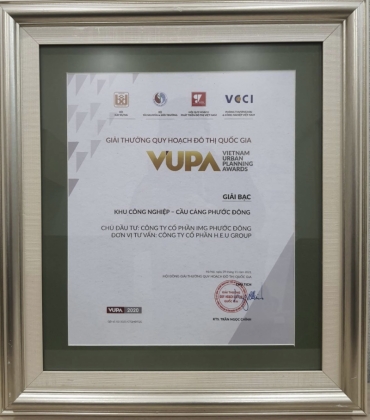 phuoc dong port industrial park won the silver prize for national urban planning 2021